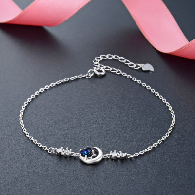 925 Sterling Silver Birthstone Bracelet - Click Image to Close